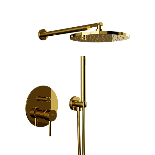 Душевая система Remer X Style X09S02ODO, золото глянцевое Душевая система Remer X Style X09S02ODO, золото глянцевое