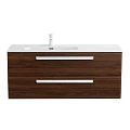 Тумба под раковину CEZARES ECO-CER-N-1200-2C-SO-NCS-P-L орех шоколад софт 1170x450 подвесная Тумба под раковину CEZARES ECO-CER-N-1200-2C-SO-NCS-P-L орех шоколад софт 1170x450 подвесная