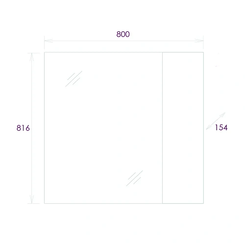 Зеркальный шкаф Onika Алеста 80 см 208095 белый/камень светлый, правый Зеркальный шкаф Onika Алеста 80 см 208095 белый/камень светлый, правый