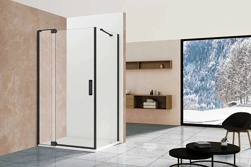 Душевой уголок Vincea Extra VSR-1E809080CLB, 800/900x800, черный, стекло прозрачное Душевой уголок Vincea Extra VSR-1E809080CLB, 800/900x800, черный, стекло прозрачное