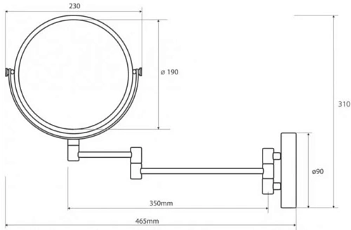 Зеркало косметическое Bemeta 112201512 Зеркало косметическое Bemeta 112201512