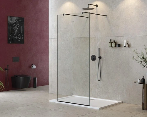 Душевая перегородка CEZARES LIBERTA-L-2-80-120-C-NERO 80см стекло прозрачное, профиль черный Душевая перегородка CEZARES LIBERTA-L-2-80-120-C-NERO 80см стекло прозрачное, профиль черный