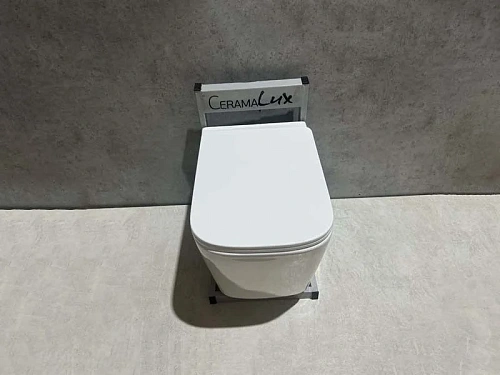 Унитаз подвесной CeramaLux TR 5170 TORNADO белый с крышкой микролифт Унитаз подвесной CeramaLux TR 5170 TORNADO белый с крышкой микролифт