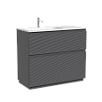 Тумба под раковину SANCOS Folk Floor FL100FLGS левая 995х445х850 Grey soft, напольная Тумба под раковину SANCOS Folk Floor FL100FLGS левая 995х445х850 Grey soft, напольная