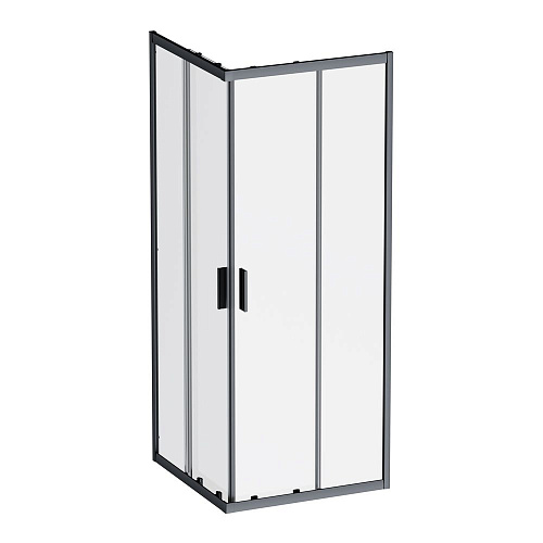 Душевой уголок AM.PM Gem W90G-403-8080-BT 80x80 черный матовый, стекло прозрачное Душевой уголок AM.PM Gem W90G-403-8080-BT 80x80 черный матовый, стекло прозрачное