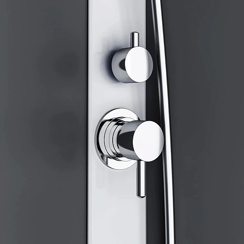 Душевая кабина AM.PM X-Joy W88C-301-090GG без крыши, 90х90, стекло графит, профиль графит Душевая кабина AM.PM X-Joy W88C-301-090GG без крыши, 90х90, стекло графит, профиль графит