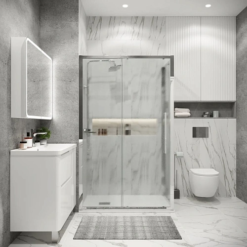 Боковая стенка GROSSMAN Cosmo 200.K33.02.70.10.02 (70x195) хром, стекло шиншилла Боковая стенка GROSSMAN Cosmo 200.K33.02.70.10.02 (70x195) хром, стекло шиншилла