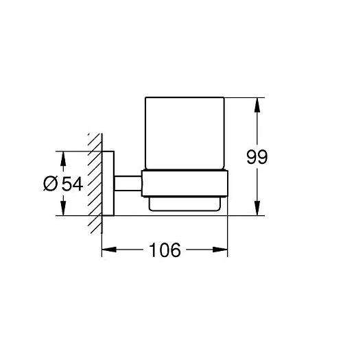 Стакан GROHE Essentials, теплый закат матовый (40447DL1) Стакан GROHE Essentials, теплый закат матовый (40447DL1)
