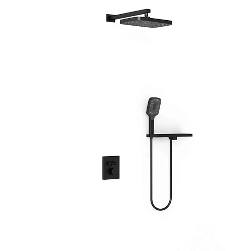 Душевая система Vincea VSFW-321MT1RMB встраиваемый, термостатический, двухрежимный, черный Душевая система Vincea VSFW-321MT1RMB встраиваемый, термостатический, двухрежимный, черный
