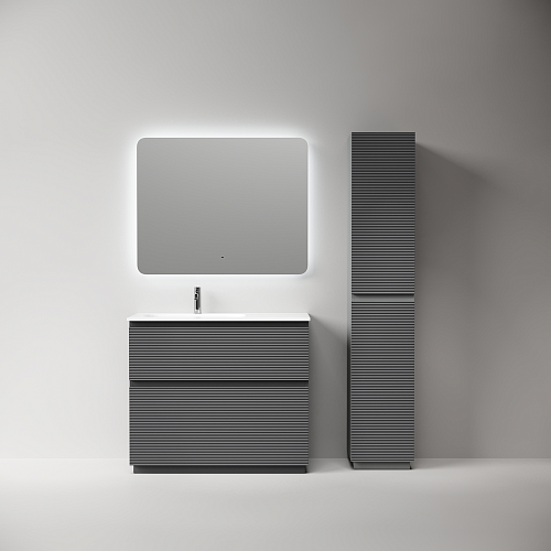 Тумба под раковину SANCOS Folk Floor FL100FLGS левая 995х445х850 Grey soft, напольная Тумба под раковину SANCOS Folk Floor FL100FLGS левая 995х445х850 Grey soft, напольная