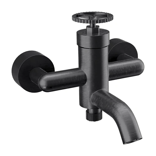 Смеситель для ванны Remer Chrono CH05CFP, черный брашированный хром Смеситель для ванны Remer Chrono CH05CFP, черный брашированный хром