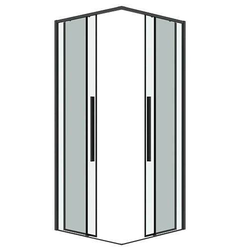 Душевая дверь GROSSMAN Galaxy 1/2.K33.01.11.42.00 (110x195) графит сатин, стекло прозрачное Душевая дверь GROSSMAN Galaxy 1/2.K33.01.11.42.00 (110x195) графит сатин, стекло прозрачное