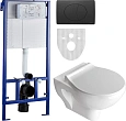 Комплект STWORKI Хедмарк Унитаз подвесной 3510 безободковый с микролифтом + Система инсталляции для 588955 Комплект STWORKI Хедмарк Унитаз подвесной 3510 безободковый с микролифтом + Система инсталляции для 588955
