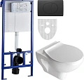 Комплект STWORKI Хедмарк Унитаз подвесной 3510 безободковый с микролифтом + Система инсталляции для 588955 Комплект STWORKI Хедмарк Унитаз подвесной 3510 безободковый с микролифтом + Система инсталляции для 588955