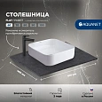 Столешница Aquanet Flat 60 00345776 графит, с отверстием слева Столешница Aquanet Flat 60 00345776 графит, с отверстием слева