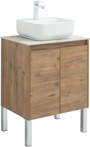 Тумба под раковину Aquanet Nova Lite 60 дуб рустикальный (2 дверцы) 00298849 Тумба под раковину Aquanet Nova Lite 60 дуб рустикальный (2 дверцы) 00298849