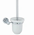 Ершик для унитаза WasserKRAFT Donau K-9427C, керамика, хром Ершик для унитаза WasserKRAFT Donau K-9427C, керамика, хром