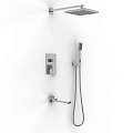 Душевая система BERGES NARDIS 3S встраиваемая, поворотный излив, хром 071010 Душевая система BERGES NARDIS 3S встраиваемая, поворотный излив, хром 071010