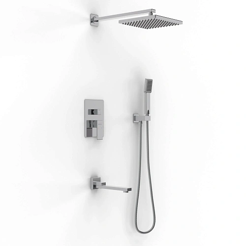 Душевая система BERGES NARDIS 3S встраиваемая, поворотный излив, хром 071010 Душевая система BERGES NARDIS 3S встраиваемая, поворотный излив, хром 071010