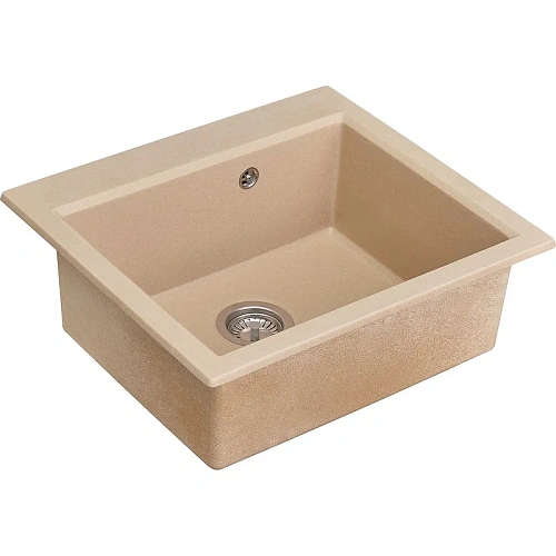 Кухонная мойка Aquaton Линеа 58 1A733032LW260 из литого мрамора, латте Кухонная мойка Aquaton Линеа 58 1A733032LW260 из литого мрамора, латте