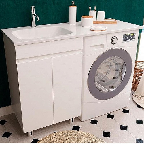 Тумба с раковиной Эстет Barcelona Luxe ФР-00007065 1200х482 левая, напольная 2-х дверный Тумба с раковиной Эстет Barcelona Luxe ФР-00007065 1200х482 левая, напольная 2-х дверный