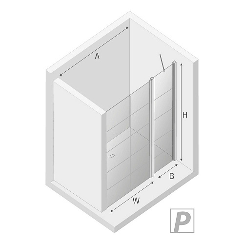 Душевая дверь NEW TRENDY NEW SOLEO BLACK одинарные 90x195 D-0293A (черный) Душевая дверь NEW TRENDY NEW SOLEO BLACK одинарные 90x195 D-0293A (черный)