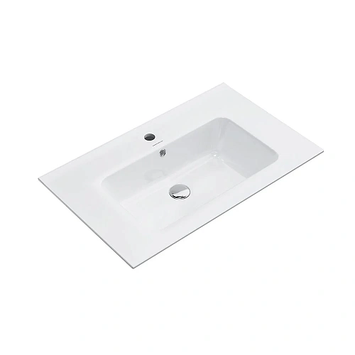 Раковина Kerama Marazzi PIANO подвесная/мебельная 75, белая глянцевая PI.wb.75 Раковина Kerama Marazzi PIANO подвесная/мебельная 75, белая глянцевая PI.wb.75