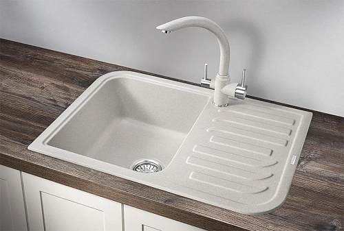 Кухонная мойка Granula 7001, БАЗАЛЬТ, кварц 695х495 Кухонная мойка Granula 7001, БАЗАЛЬТ, кварц 695х495