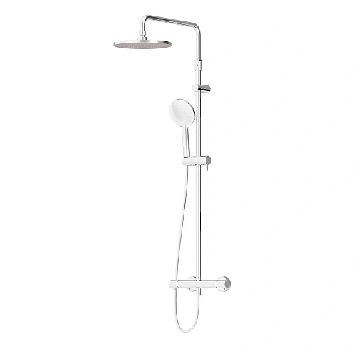 Душевая система Damixa Option DX218091000 с термостатом верхний душ 230мм Душевая система Damixa Option DX218091000 с термостатом верхний душ 230мм
