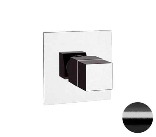 Смеситель для душа Remer Q-Elegance QT30CFP термостатический, черный брашированный хром Смеситель для душа Remer Q-Elegance QT30CFP термостатический, черный брашированный хром