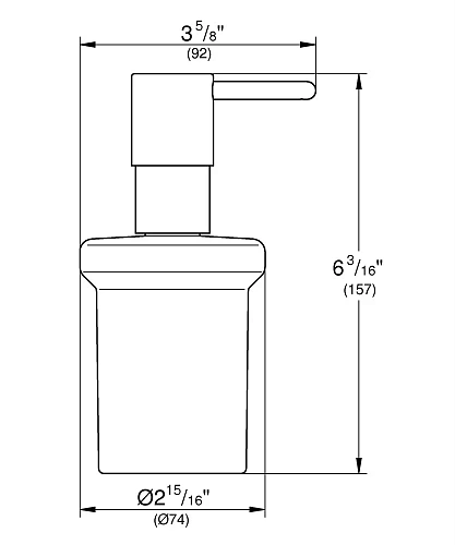 Дозатор жидкого мыла GROHE Essentials, тёплый закат глянец (40394DA1) Дозатор жидкого мыла GROHE Essentials, тёплый закат глянец (40394DA1)