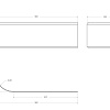 Экран для ванны фронтальный CEZARES METAURO CORNER-180-SCR-L-W37 1800x800 белый Экран для ванны фронтальный CEZARES METAURO CORNER-180-SCR-L-W37 1800x800 белый