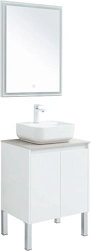 Комплект мебели Aquanet Nova Lite 60 белый глянец (2 дверцы) 00302532 Комплект мебели Aquanet Nova Lite 60 белый глянец (2 дверцы) 00302532