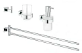 Комплект аксессуаров GROHE Essentials Cube 4 в 1, хром (40847001) Комплект аксессуаров GROHE Essentials Cube 4 в 1, хром (40847001)