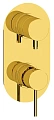 Смеситель для душа Remer X Style X93KBDO, золото глянцевое Смеситель для душа Remer X Style X93KBDO, золото глянцевое