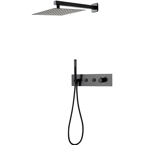 Душевая панель Ceruttispa VELIA B CT10399 встраиваемая из нержавеющей стали, черный Душевая панель Ceruttispa VELIA B CT10399 встраиваемая из нержавеющей стали, черный