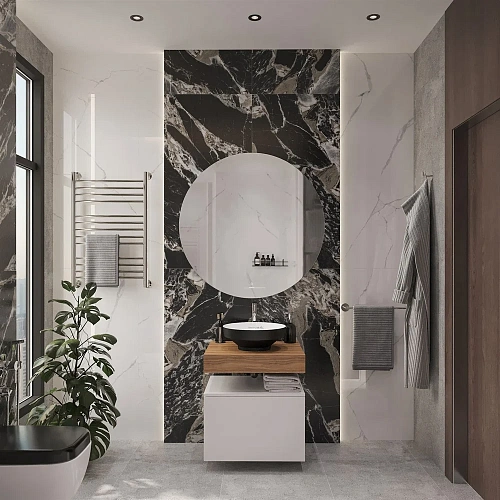 Комплект мебели STWORKI Ольборг 60 столешница дуб французский, без отверстий, с тумбой 60, с раковин 536580 Комплект мебели STWORKI Ольборг 60 столешница дуб французский, без отверстий, с тумбой 60, с раковин 536580