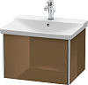 Картинка анонса товара «тумба под раковину duravit xsquare xs408006161 подвесная 61 см коричнево-оливковый глянцевый»