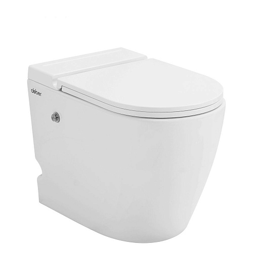 Унитаз приставной ABBER Bequem AC1115P белый с импульсным смывом с крышкой микролифт Унитаз приставной ABBER Bequem AC1115P белый с импульсным смывом с крышкой микролифт