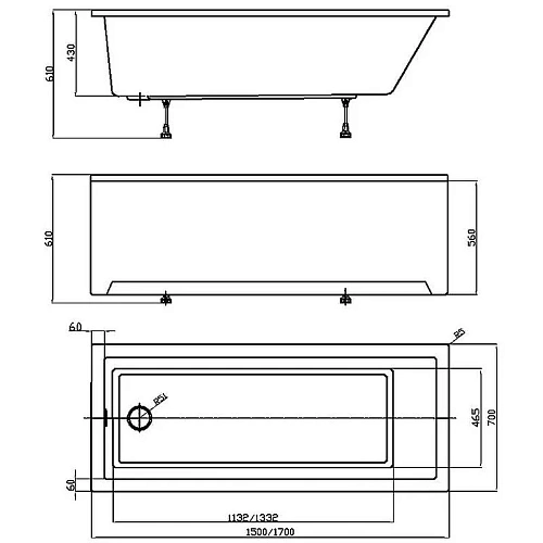 Акриловая ванна Aquatek Eco-friendly София 150х70 SOF150-0000001 Акриловая ванна Aquatek Eco-friendly София 150х70 SOF150-0000001