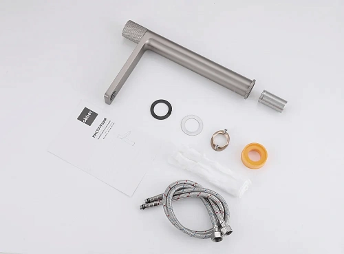 Смеситель для раковины ABBER Rund AF8711SP для накладной раковины, сатин Смеситель для раковины ABBER Rund AF8711SP для накладной раковины, сатин