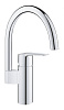 Картинка анонса товара «смеситель для кухни grohe start 2021, c-образный высокий излив, хром (30469000)»