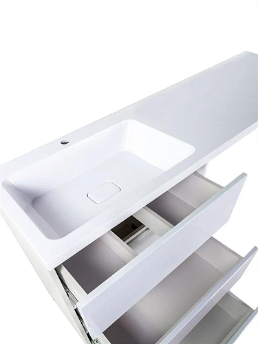 Тумба с раковиной Orange Sistema ST-70TUW+RAL напольная, левая 130 см под стиральную машину, белый Тумба с раковиной Orange Sistema ST-70TUW+RAL напольная, левая 130 см под стиральную машину, белый