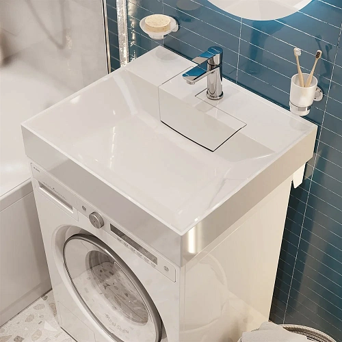 Раковина STWORKI Дублин 55 см, на стиральную машину 558132 Раковина STWORKI Дублин 55 см, на стиральную машину 558132