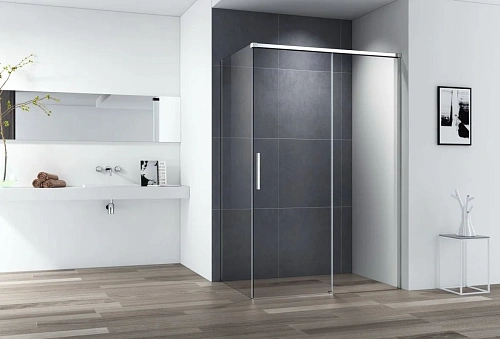 Душевой уголок CEZARES DUET SOFT-AH-1-130/90-C-Cr 130x90см стекло прозрачное, профиль хром Душевой уголок CEZARES DUET SOFT-AH-1-130/90-C-Cr 130x90см стекло прозрачное, профиль хром