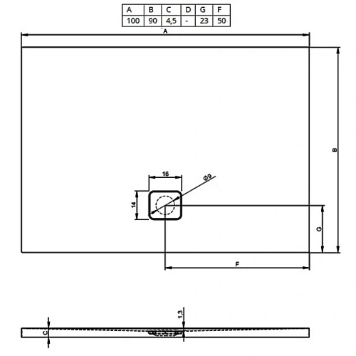 Душевой поддон Riho Basel 414 DC241600000000S 100x90 черный глянцевый Душевой поддон Riho Basel 414 DC241600000000S 100x90 черный глянцевый
