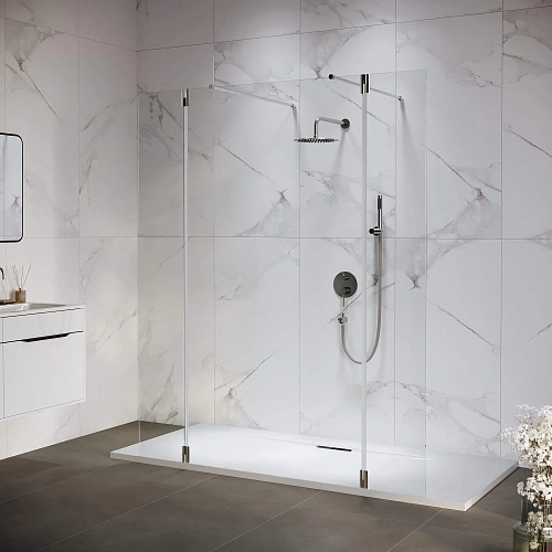 Душевая перегородка RGW Walk In WA-052 (WA-016+2Z-071) 1000 мм 351005203-11 хром, Easy Clean Душевая перегородка RGW Walk In WA-052 (WA-016+2Z-071) 1000 мм 351005203-11 хром, Easy Clean