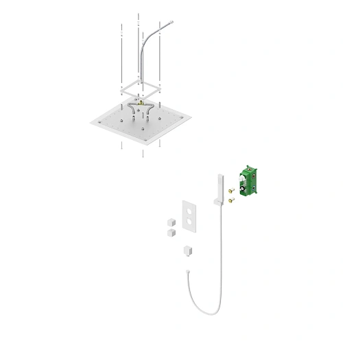 Душевая система Timo Petruma SX-5029/16SM с термостатом, встраиваемая, белый матовый Душевая система Timo Petruma SX-5029/16SM с термостатом, встраиваемая, белый матовый