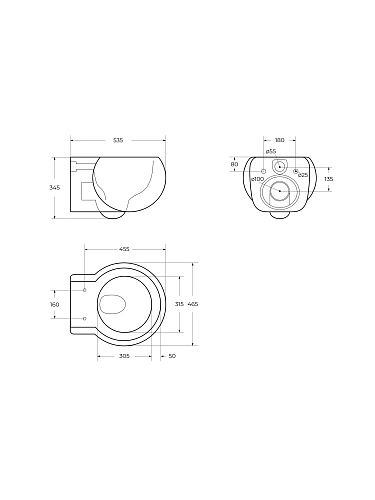 Унитаз подвесной CEZARES GRANDE CZR-308-TH-TOR/SC безободковый с сиденьем и смывом TORNADO Унитаз подвесной CEZARES GRANDE CZR-308-TH-TOR/SC безободковый с сиденьем и смывом TORNADO