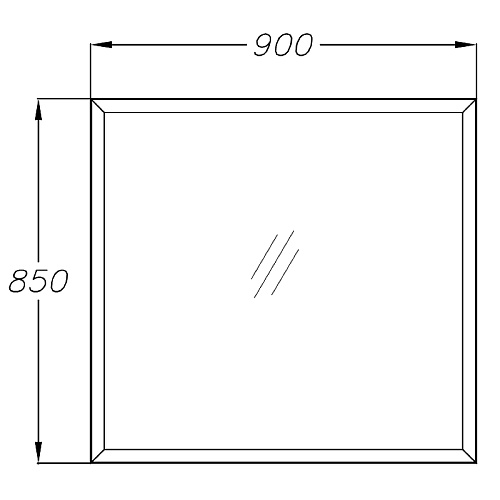 Зеркало Opadiris Рубинно 90 00-00006476 Зеркало Opadiris Рубинно 90 00-00006476